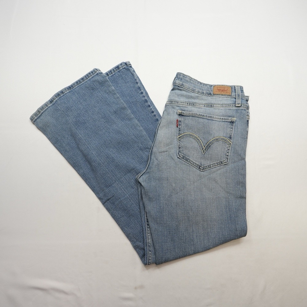 Levi's 518 Jeans Womens 11 Boot Cut Super Low Rise Stretch Casual Denimβ 33x29